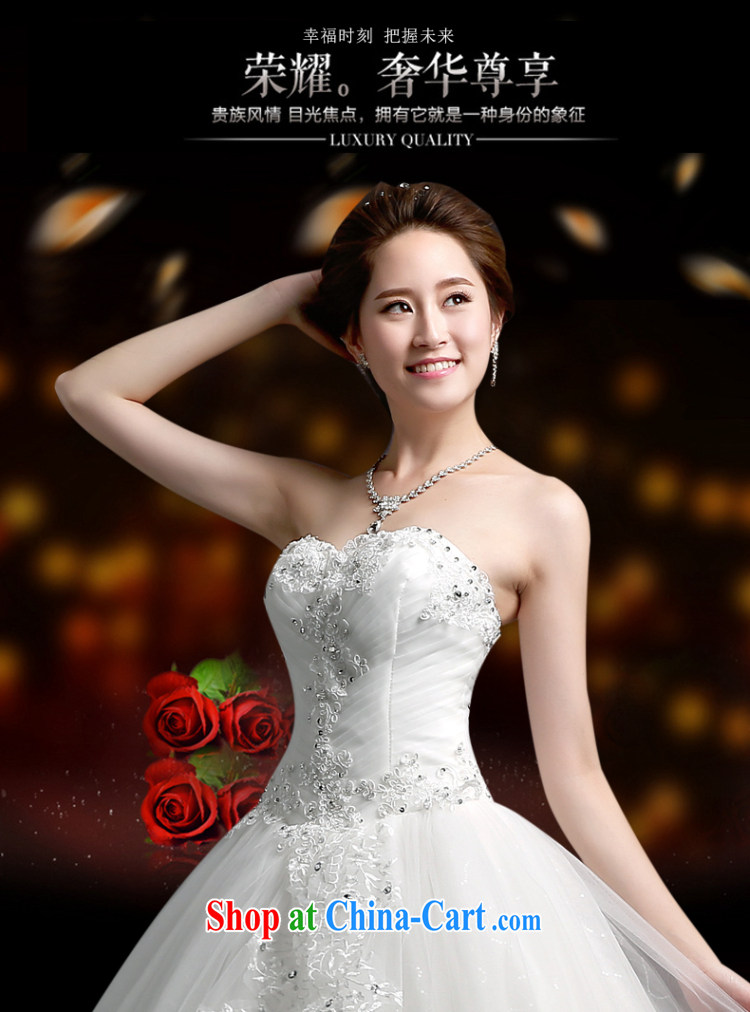 Ting Beverly 2015 new spring and summer wedding heart-shaped bare chest Korean fashion lace wedding dresses the waist graphics thin tie bowtie white XXL pictures, price, brand platters! Elections are good character, the national distribution, so why buy now enjoy more preferential! Health