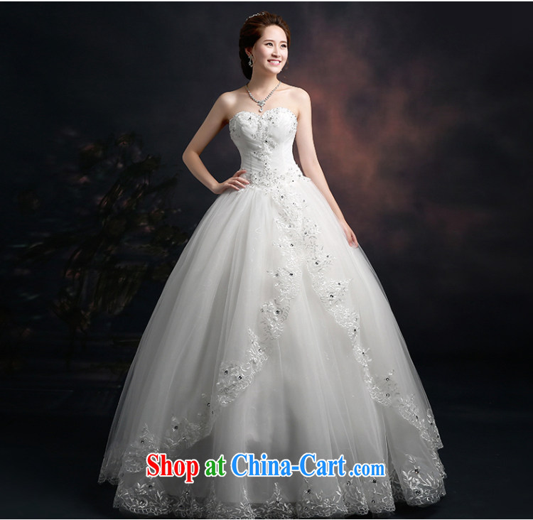 Ting Beverly 2015 new spring and summer wedding heart-shaped bare chest Korean fashion lace wedding dresses the waist graphics thin tie bowtie white XXL pictures, price, brand platters! Elections are good character, the national distribution, so why buy now enjoy more preferential! Health