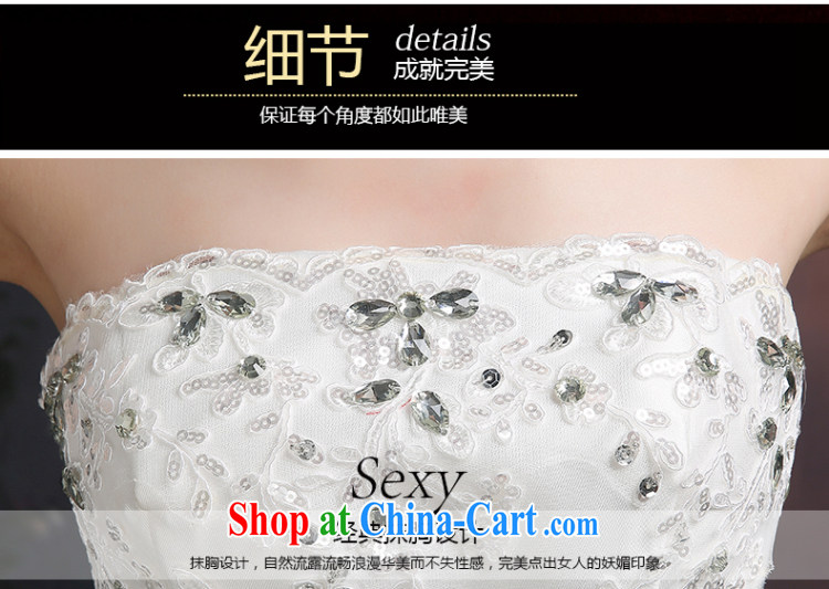 Ting Beverly wedding dresses new 2015 new spring and summer wood drill and elegant white the code with his chest bare in cultivating waist shaggy dress girls white XXL pictures, price, brand platters! Elections are good character, the national distribution, so why buy now enjoy more preferential! Health