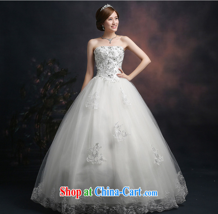 Ting Beverly wedding dresses new 2015 new spring and summer wood drill and elegant white the code with his chest bare in cultivating waist shaggy dress girls white XXL pictures, price, brand platters! Elections are good character, the national distribution, so why buy now enjoy more preferential! Health