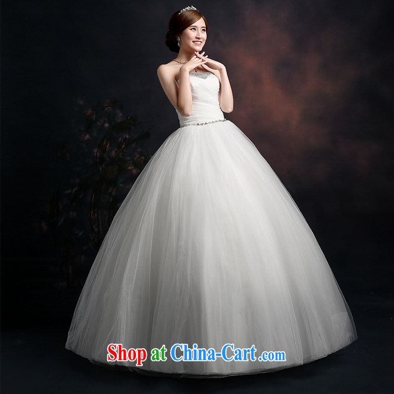 Ting Beverly wedding dresses 2015 spring and summer new stylish Korean wiped his chest wedding beauty graphics thin strap with white XXL Ting, Beverly (tingbeier), online shopping