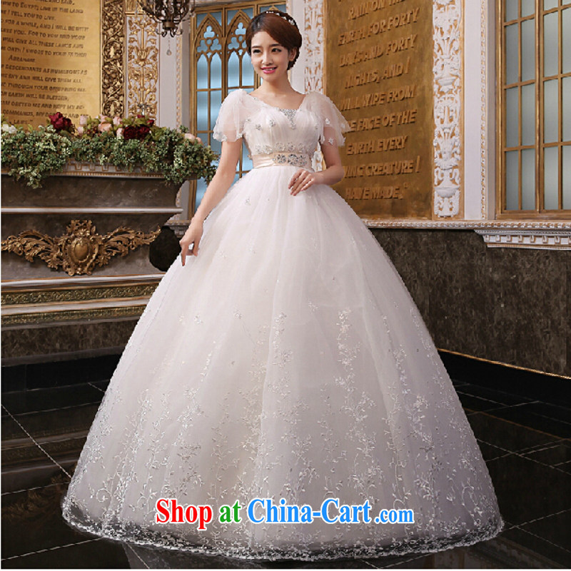 Yong-yan and pregnant bride wedding 2015 new moms high waist a Field shoulder lace Korean layout by marriage the code tied with a white XL, Yong Yan good offices, shopping on the Internet