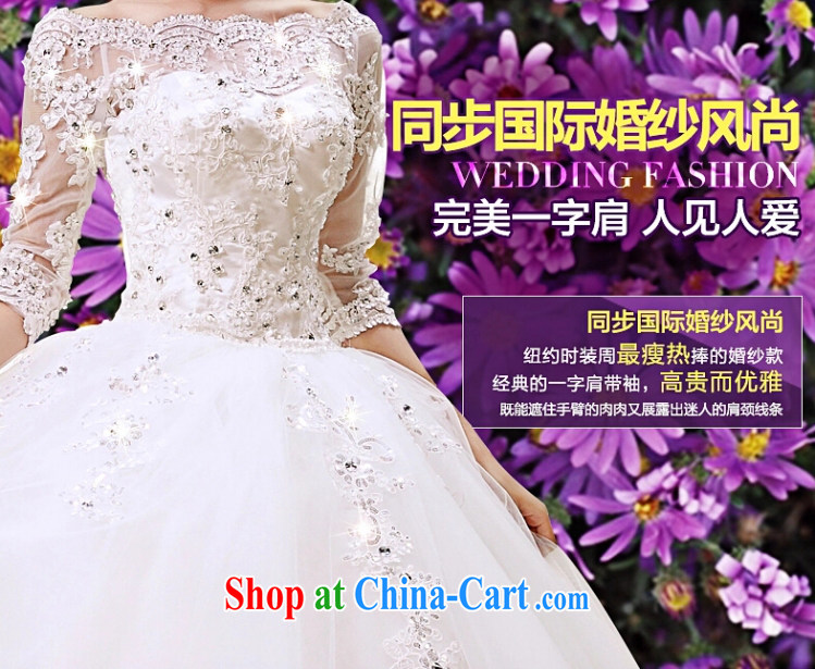 Yong-yan and wedding dresses new 2015 autumn and winter, the Field shoulder collar cuff Korean fashion marriages with straps white S pictures, price, brand platters! Elections are good character, the national distribution, so why buy now enjoy more preferential! Health
