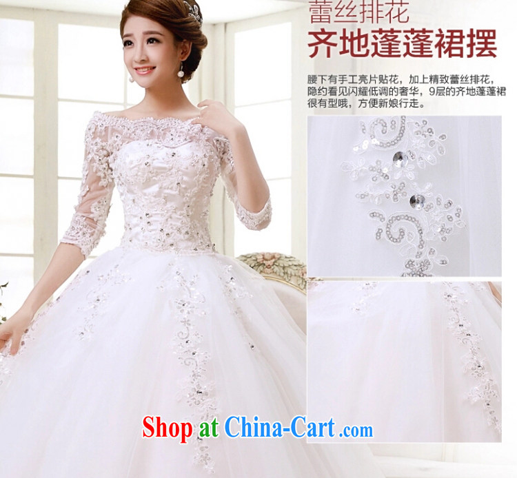 Yong-yan and wedding dresses new 2015 autumn and winter, the Field shoulder collar cuff Korean fashion marriages with straps white S pictures, price, brand platters! Elections are good character, the national distribution, so why buy now enjoy more preferential! Health