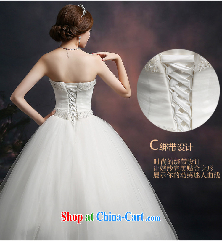 Ting Beverly wiped his chest wedding 2015 New Spring Summer autumn Korean Beauty graphics thin wedding dresses wood drill large code tie with white XXL pictures, price, brand platters! Elections are good character, the national distribution, so why buy now enjoy more preferential! Health
