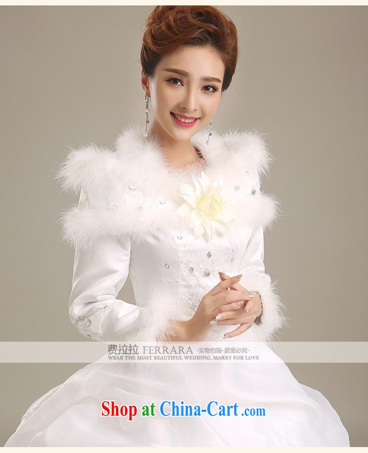 Ferrara 2015 new Korean sweet wedding thicken the cotton long-sleeved wedding dresses winter wedding dresses, the code fall and winter wedding XL (2 feet 2) pictures, price, brand platters! Elections are good character, the national distribution, so why buy now enjoy more preferential! Health
