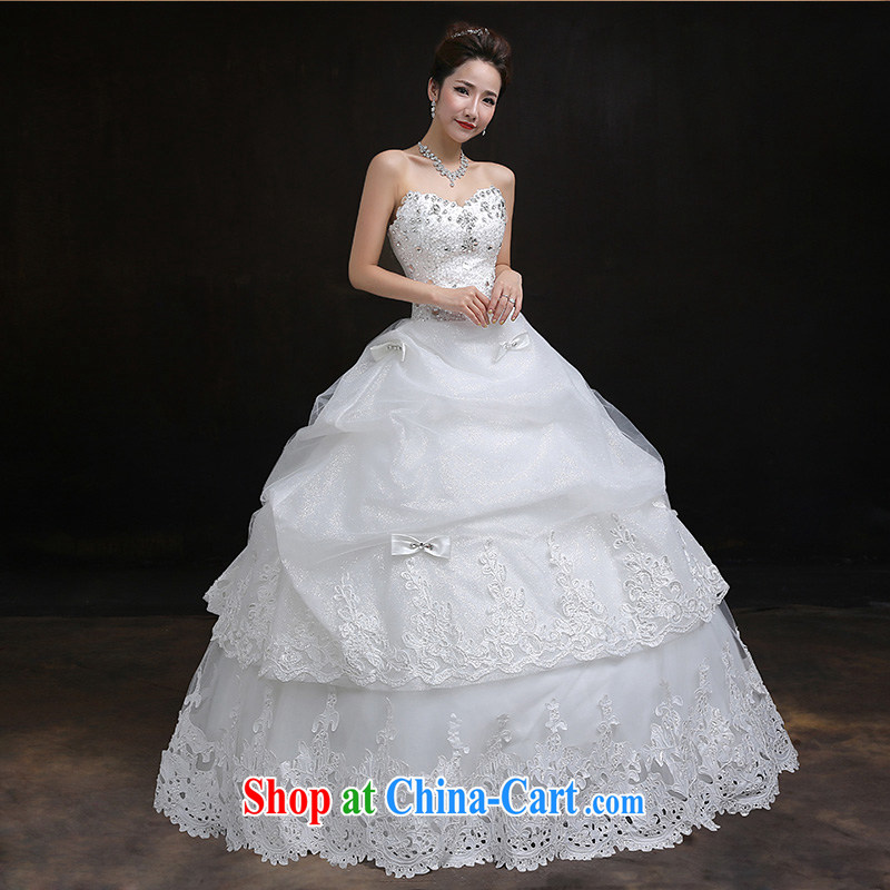 According to Lin Windsor wedding dresses new 2015 spring lace diamond jewelry Korean wiped his chest to tie wedding bridal marriage Wedding are Code, in accordance with Elizabeth Lin, shopping on the Internet