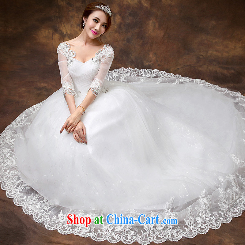 According to Lin Sa 2015 new wedding dresses the Field shoulder cuff in cultivating wedding dresses the tail in Europe retro lace long-tail is tailored to contact customer service, according to Lin, Elizabeth, and shopping on the Internet