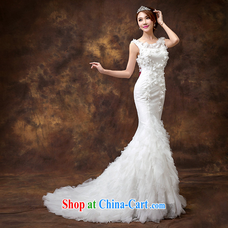 According to Lin Sa 2015 new wedding dresses Korean version the waist graphics thin crowsfoot wedding purely manual flowers custom wedding tailored contact Customer Service