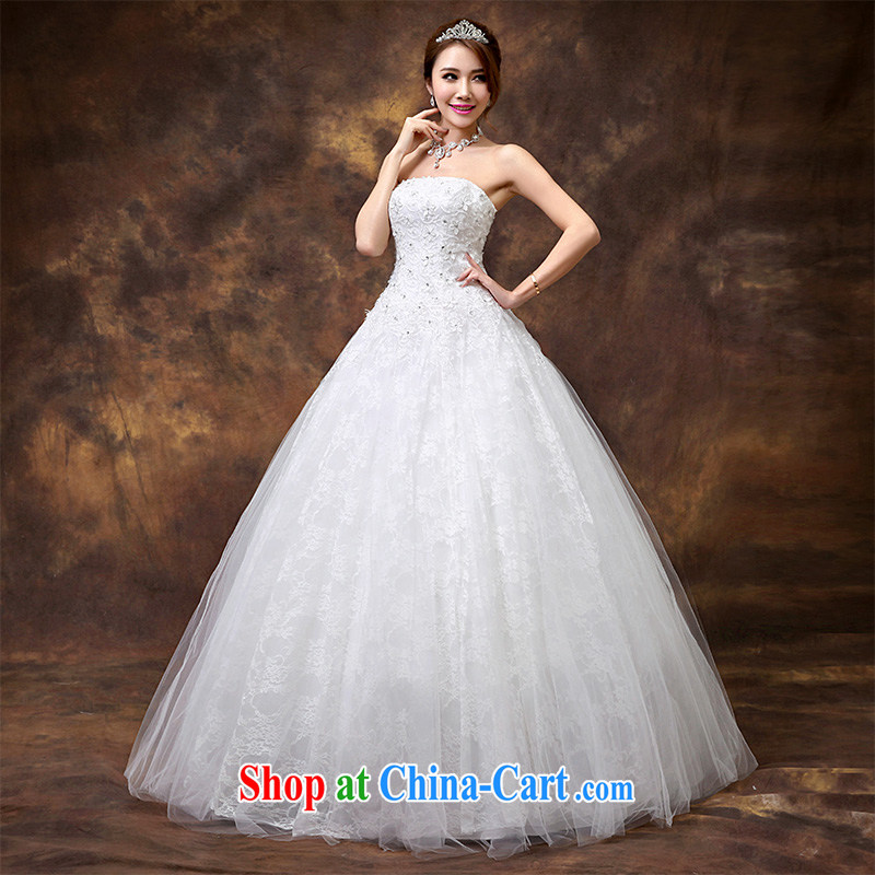 2014 new wedding dresses flowers lace retro tied with Korean Princess sweet wiped his chest, wedding a tailored contact customer service, according to Lin, Elizabeth, and shopping on the Internet