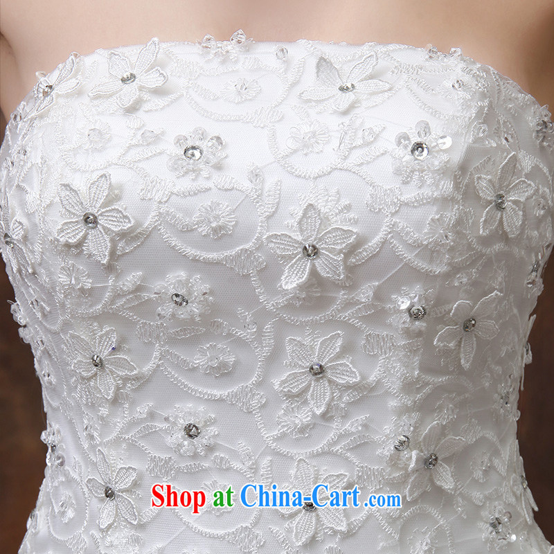 2014 new wedding dresses flowers lace retro tied with Korean Princess sweet wiped his chest, wedding a tailored contact customer service, according to Lin, Elizabeth, and shopping on the Internet