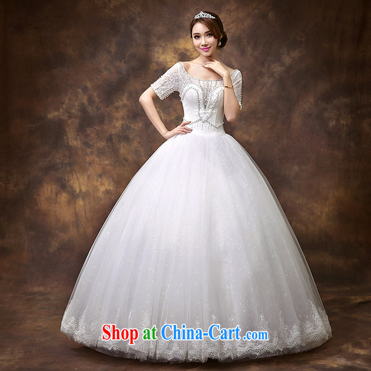 According to Lin Sa 2015 new wedding dresses the Field shoulder half sleeve wedding lace graphics thin large code wedding staple Pearl tailored contact Customer Service pictures, price, brand platters! Elections are good character, the national distribution, so why buy now enjoy more preferential! Health