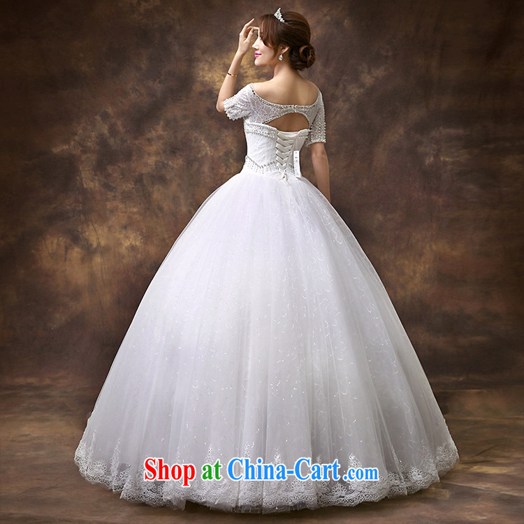 According to Lin Sa 2015 new wedding dresses the Field shoulder half sleeve wedding lace graphics thin large code wedding staple Pearl tailored contact Customer Service pictures, price, brand platters! Elections are good character, the national distribution, so why buy now enjoy more preferential! Health