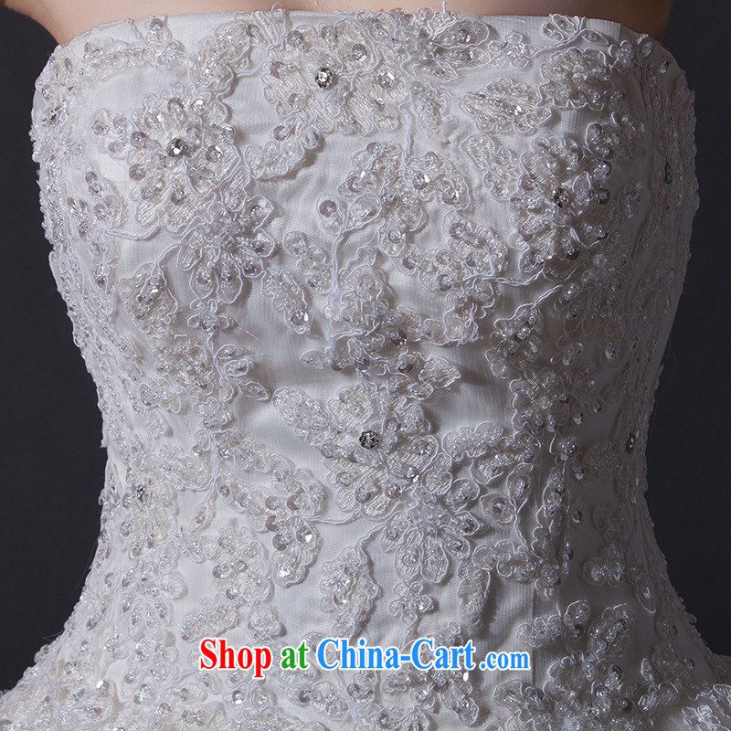 High-end bridal wedding dresses new 2015 summer stylish antique chest bare lace-a Field shoulder long-tail female (in stock 7 - 10 days Shipping), tail 150 CM Advanced Customization 15 Day Shipping, Nicole Richie (Nicole Richie), online shopping