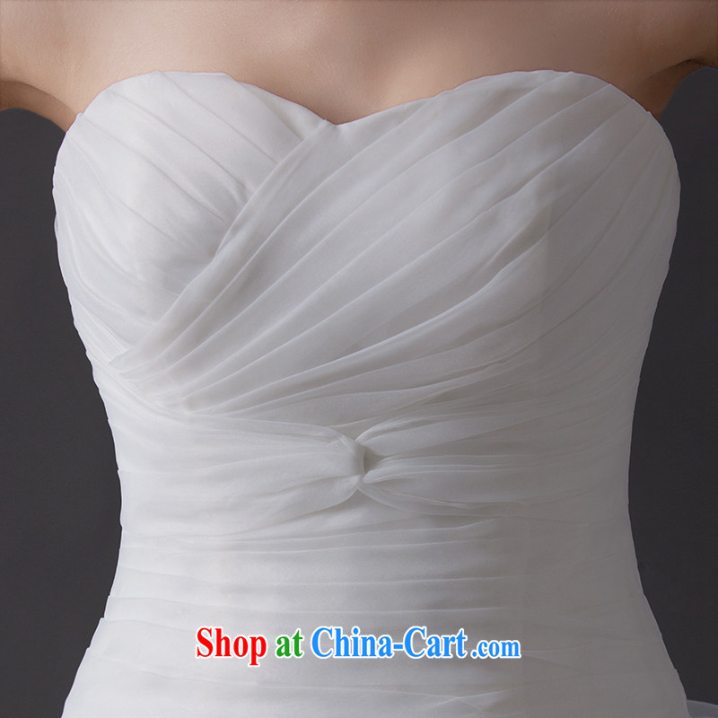 Marriages wedding dresses new 2015 summer fashion wiped his chest to the waist graphics thin pregnant women the code (in stock 7 - 10 days shipping) White advanced customization (15 days Shipment), Nicole Kidman (Nicole Richie), online shopping