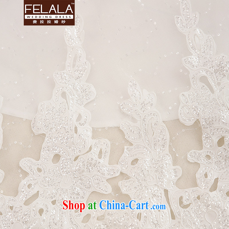 Ferrara 2015 new lace bare chest parquet drill large-tail Korean Beauty graphics thin winter, thick wedding XL (2 feet 2), Ferrara wedding (FELALA), online shopping