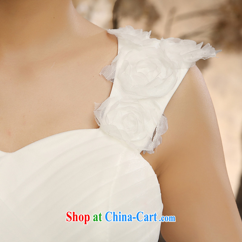 Honey, bride wedding dresses 2015 New Field shoulder collar with larger graphics thin marriages Korean Princess home yarn white XXL, honey, bride, shopping on the Internet