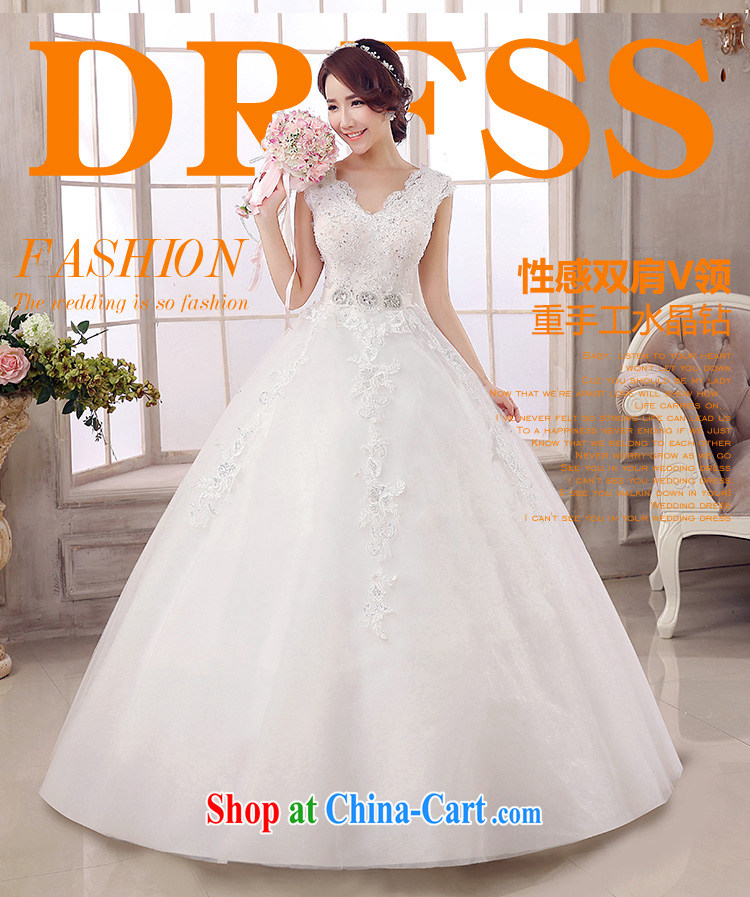 Jessica covered by wedding dresses 2014 New Field shoulders V collar lace stylish marriages with skirts tied with cultivating graphics thin wood drilling 2154 white XXL pictures, price, brand platters! Elections are good character, the national distribution, so why buy now enjoy more preferential! Health