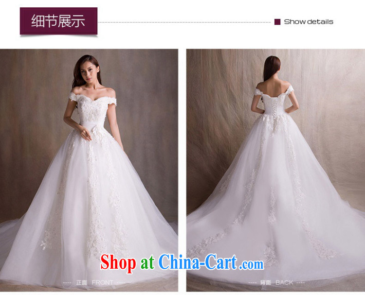 wedding dresses new 2015 spring fashion a shoulder wedding long-tail wedding bridal wedding wedding wedding, wedding band video thin wedding tail 200 CM advanced customization 15 day shipping pictures, price, brand platters! Elections are good character, the national distribution, so why buy now enjoy more preferential! Health