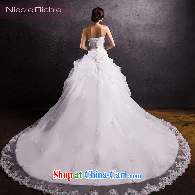 Nicole Richie wedding dresses spring 2015 new stylish and wiped his chest wedding-tail wedding long-tail marriages wedding, tie-tail 200 CM Advanced Customization 15 Day Shipping, Nicole Richie (Nicole Richie), online shopping
