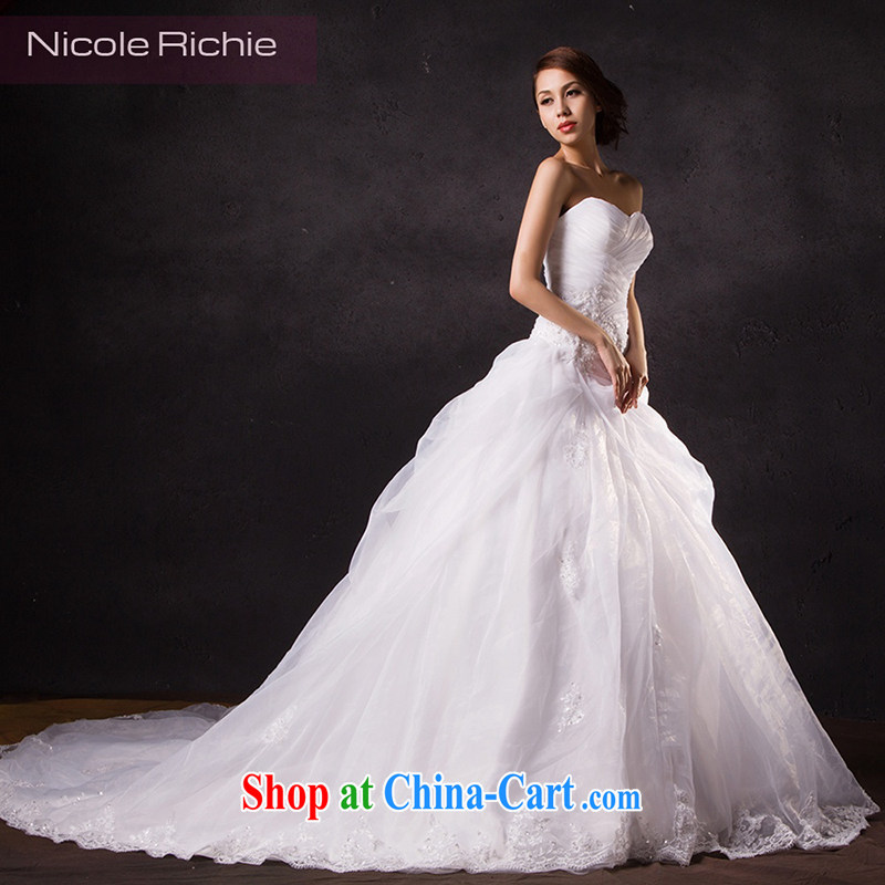 Nicole Richie wedding dresses spring 2015 new stylish and wiped his chest wedding-tail wedding long-tail marriages wedding, tie-tail 200 CM Advanced Customization 15 Day Shipping, Nicole Richie (Nicole Richie), online shopping
