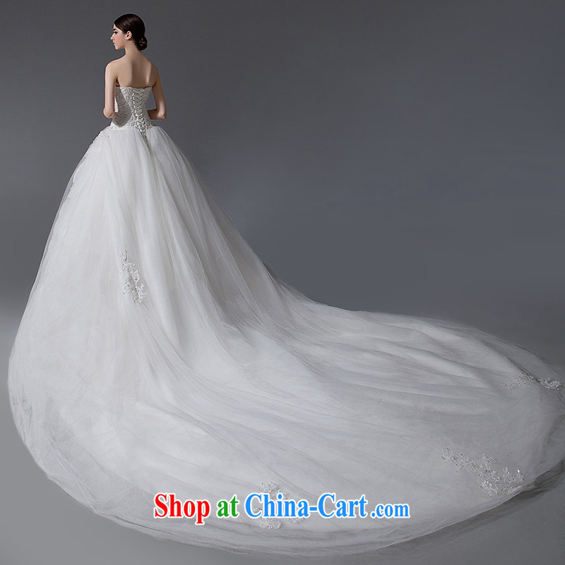 Connie may, 2015 new wedding dresses and stylish wiped his chest wedding lace wedding long-tail wedding bridal wedding wedding wedding band video thin large code-tail 200 CM Advanced Customization 15 Day Shipping, Nicole Richie (Nicole Richie), online sho
