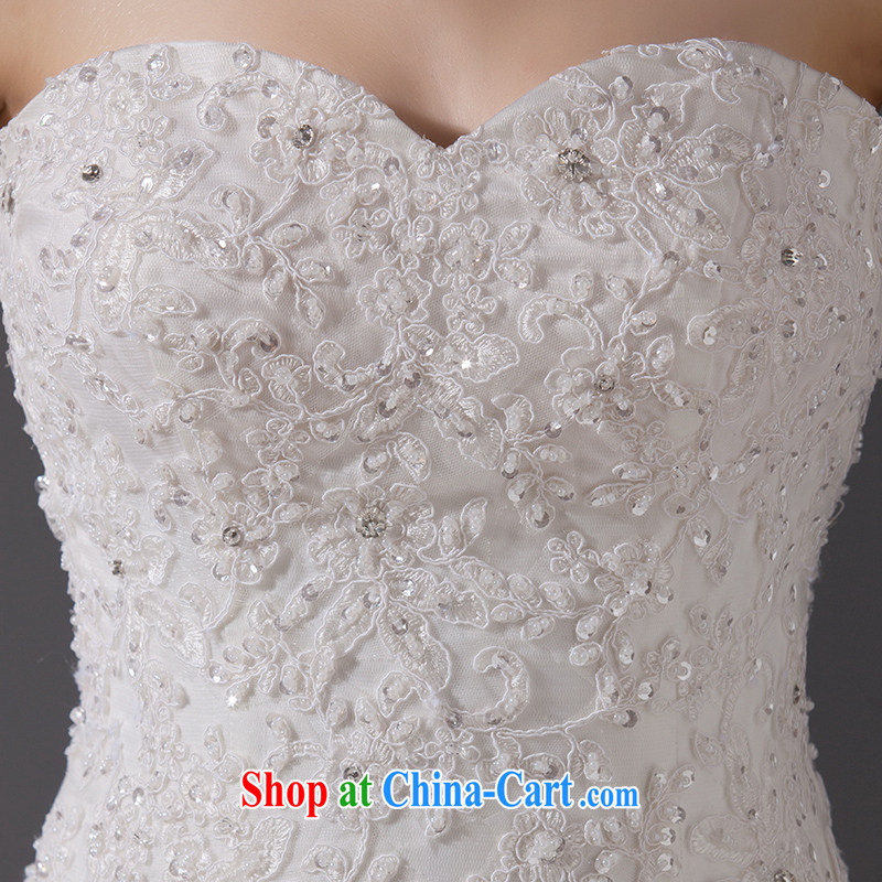 Connie may, 2015 new wedding dresses and stylish wiped his chest wedding lace wedding long-tail wedding bridal wedding wedding wedding band video thin large code-tail 200 CM Advanced Customization 15 Day Shipping, Nicole Richie (Nicole Richie), online sho