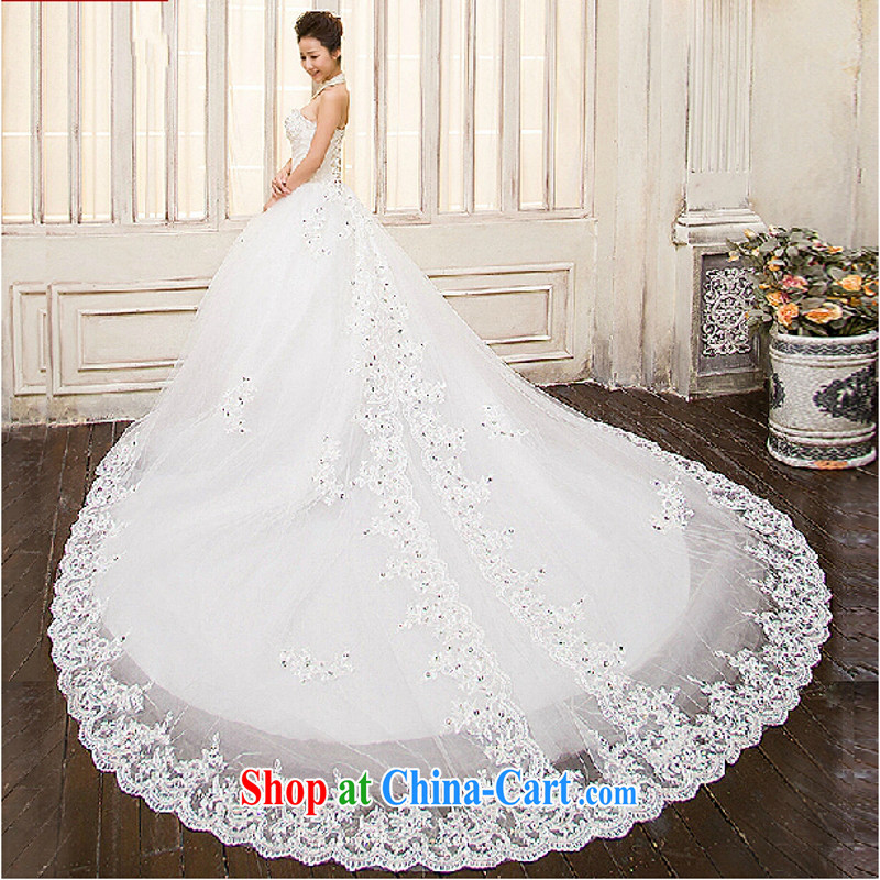 Yong-yan and 2015 new wedding dresses new long-tail 1.2 M bride wiped his chest large code graphics thin lace pregnant women custom wedding white. size is not final, and Yong-yan and, shopping on the Internet