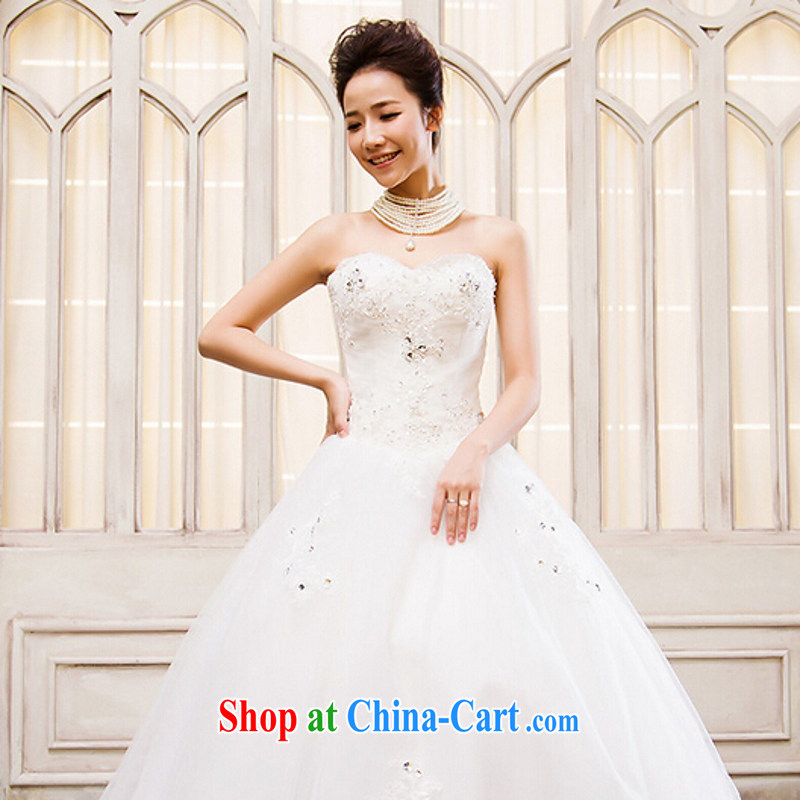 Yong-yan and 2015 new wedding dresses new long-tail 1.2 M bride wiped his chest large code graphics thin lace pregnant women custom wedding white. size is not final, and Yong-yan and, shopping on the Internet