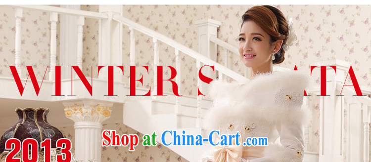 Optimize Hung-winter new long-sleeved warm wedding 20,141 field shoulder high-end marriages wedding white Princess shaggy skirts QH 5501 white XL pictures, price, brand platters! Elections are good character, the national distribution, so why buy now enjoy more preferential! Health