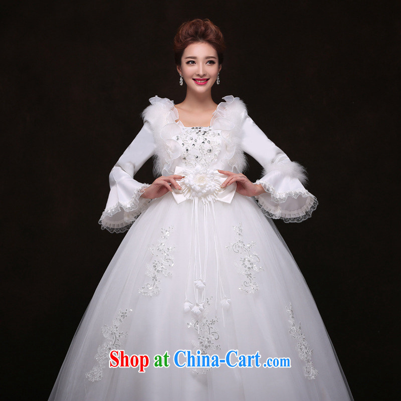 Still, 12,014 winter long-sleeved the cotton warm winter clothing wedding Korean-style binding with pregnant women wedding yf 2363 white XXL, there is, and that, on-line shopping