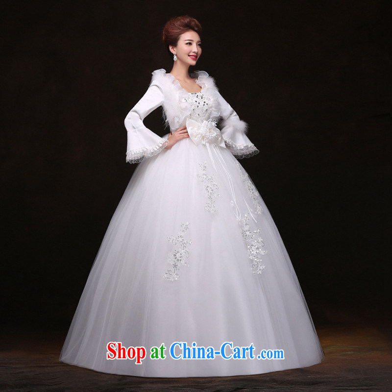 Still, 12,014 winter long-sleeved the cotton warm winter clothing wedding Korean-style binding with pregnant women wedding yf 2363 white XXL, there is, and that, on-line shopping