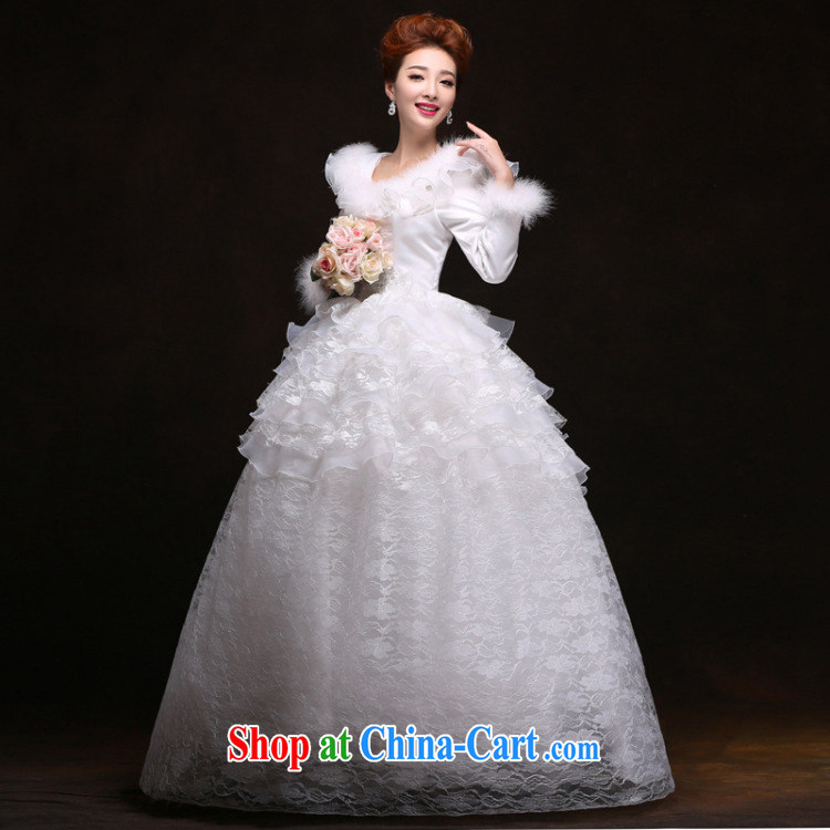 There is a female wedding dresses new 2014 winter field shoulder long-sleeved the cotton thick wedding yf 8523 white XXL pictures, price, brand platters! Elections are good character, the national distribution, so why buy now enjoy more preferential! Health