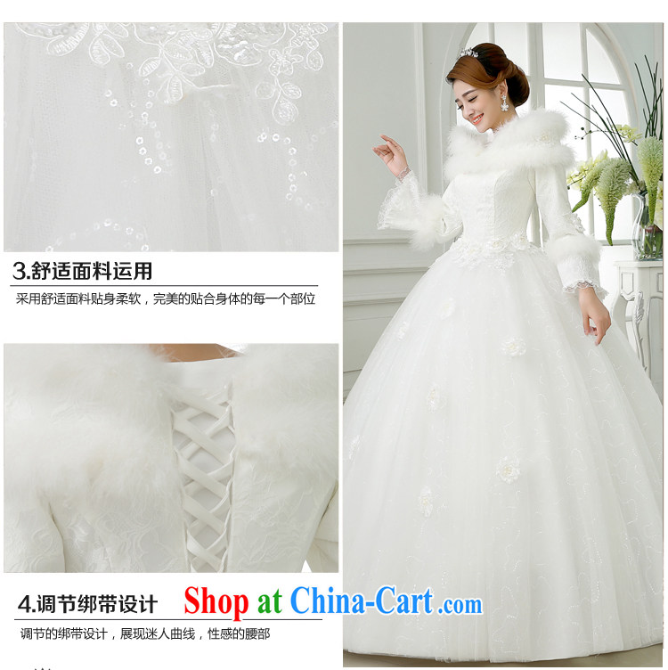 There is embroidery bridal winter clothes 2015 new marriage Korean winter long-sleeved a field base thick winter, cotton wedding white XXXL 2 feet 4 waist Suzhou shipping pictures, price, brand platters! Elections are good character, the national distribution, so why buy now enjoy more preferential! Health