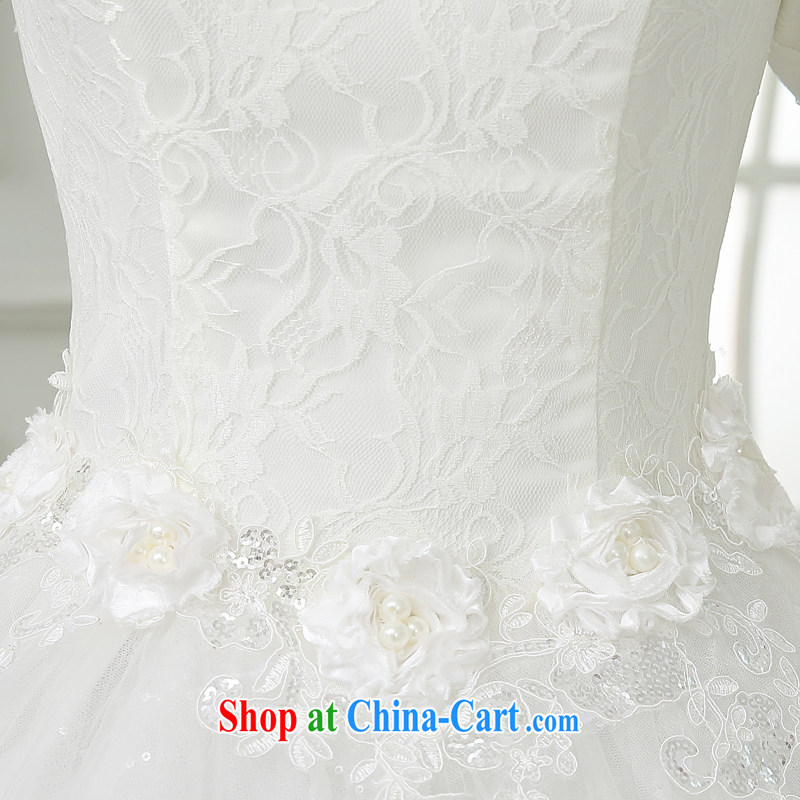 There is a bride's winter clothes 2015 new marriage Korean winter long-sleeved a field base thick winter, cotton wedding white XXXL 2 feet 4 waist Suzhou shipment and it is absolutely not a bride, shopping on the Internet