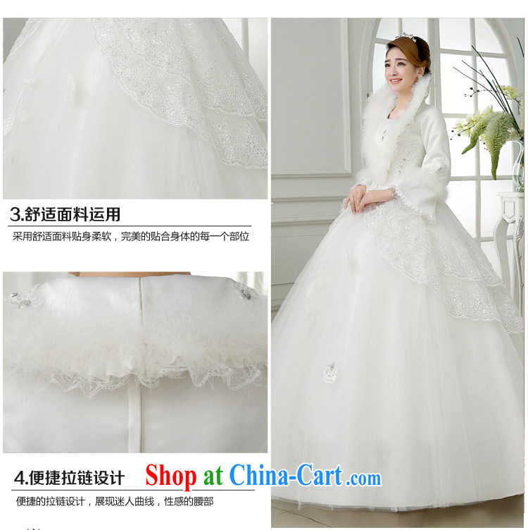 There is a bride's new 2015 Winter Olympics marriage with warm thick, gross for winter clothes long-sleeved wedding white XXXL 2 feet 4 waist Suzhou shipping pictures, price, brand platters! Elections are good character, the national distribution, so why buy now enjoy more preferential! Health