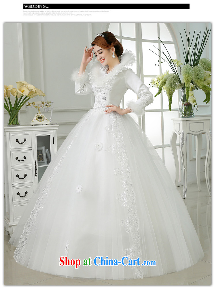 There is embroidery bridal upscale winter wedding dresses 2015 new winter wedding winter clothes cotton long-sleeved wedding white XXXL 2 feet 4 waist Suzhou shipping pictures, price, brand platters! Elections are good character, the national distribution, so why buy now enjoy more preferential! Health