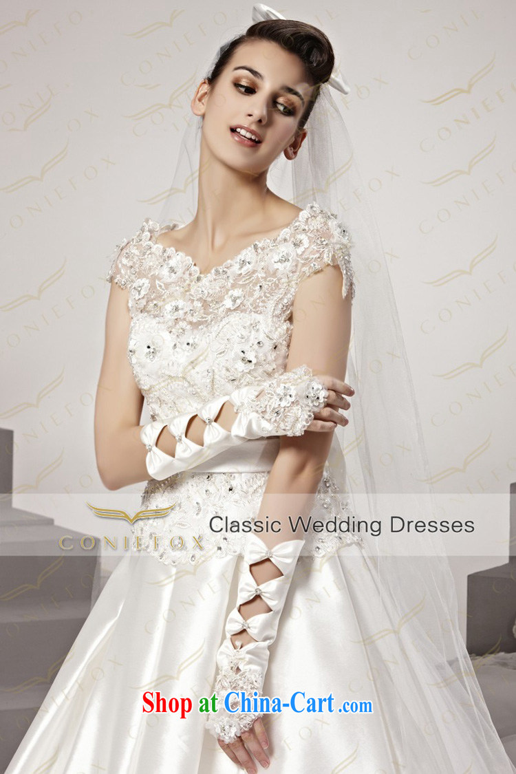 Creative Fox high-end custom dress autumn 2015 new lace wedding luxury parquet drill video thin tail wedding charming wedding 90,150 white tailored pictures, price, brand platters! Elections are good character, the national distribution, so why buy now enjoy more preferential! Health