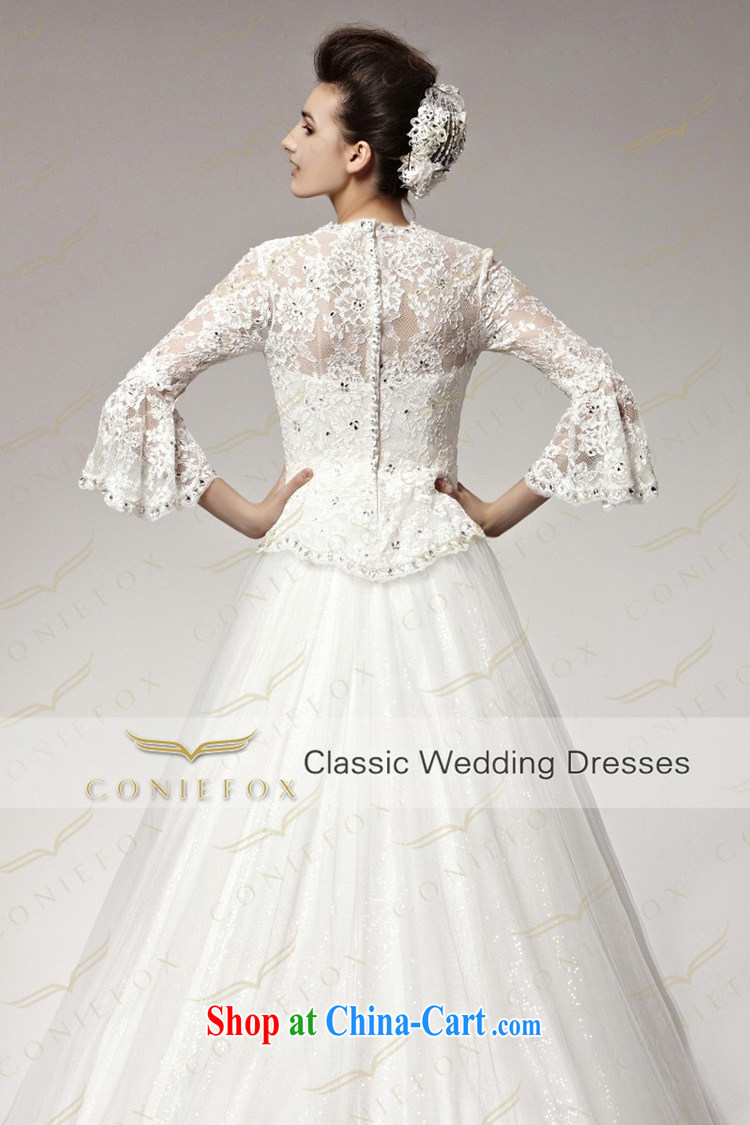 Creative Fox high-end custom wedding 2015 new lace long-sleeved tail wedding sexy V for wedding bridal shaggy wedding 90,152 white tailored pictures, price, brand platters! Elections are good character, the national distribution, so why buy now enjoy more preferential! Health