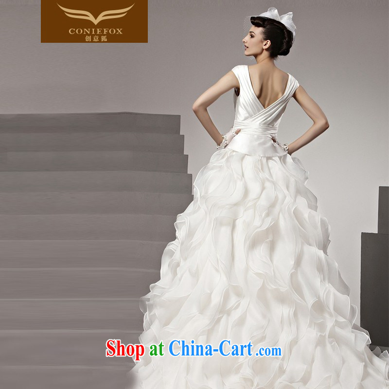 Creative Fox tailored wedding dresses sexy wavy tail wedding and elegant luxury with a drill marriages wedding beauty simple white wedding 90,156 white tailored to creative Fox (coniefox), shopping on the Internet
