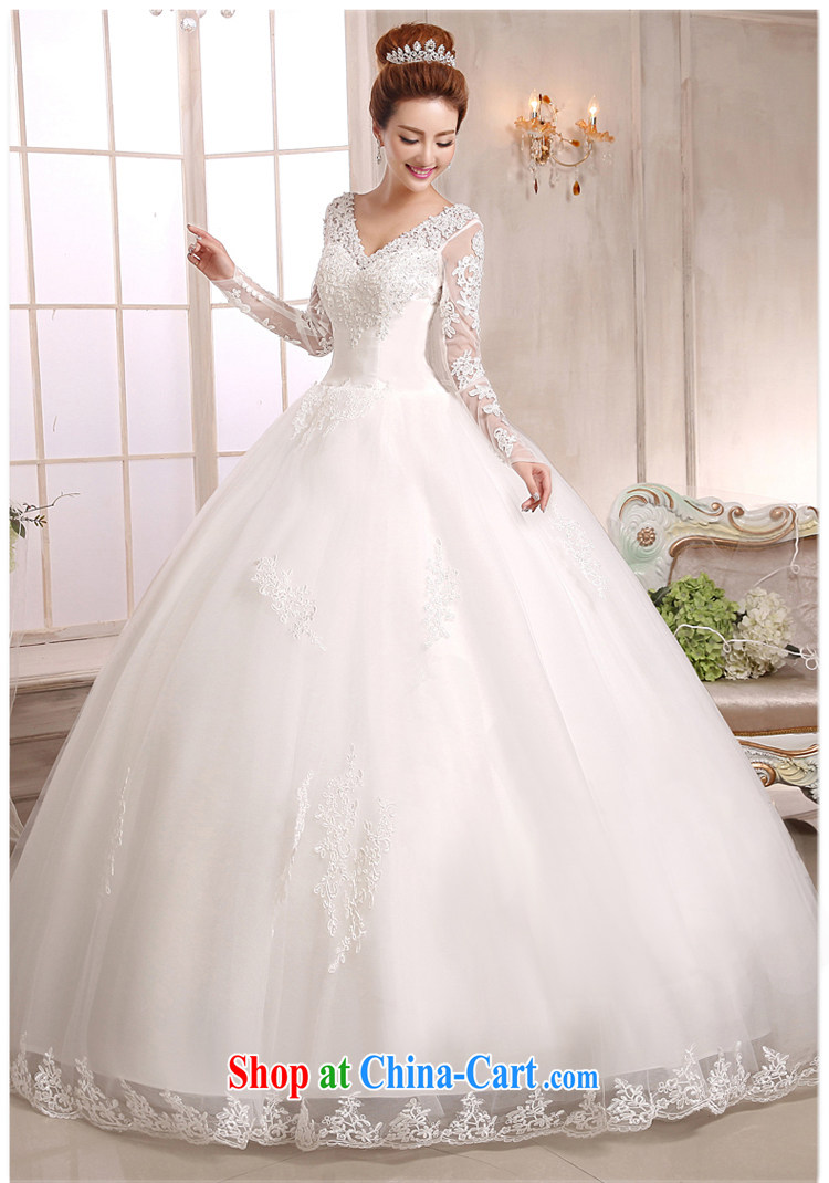 7 color 7 tone Korean version 2015 new Korean lace Princess a Field shoulder V collar graphics thin wedding dresses long sleeved wedding H 051 white tailored (final) pictures, price, brand platters! Elections are good character, the national distribution, so why buy now enjoy more preferential! Health