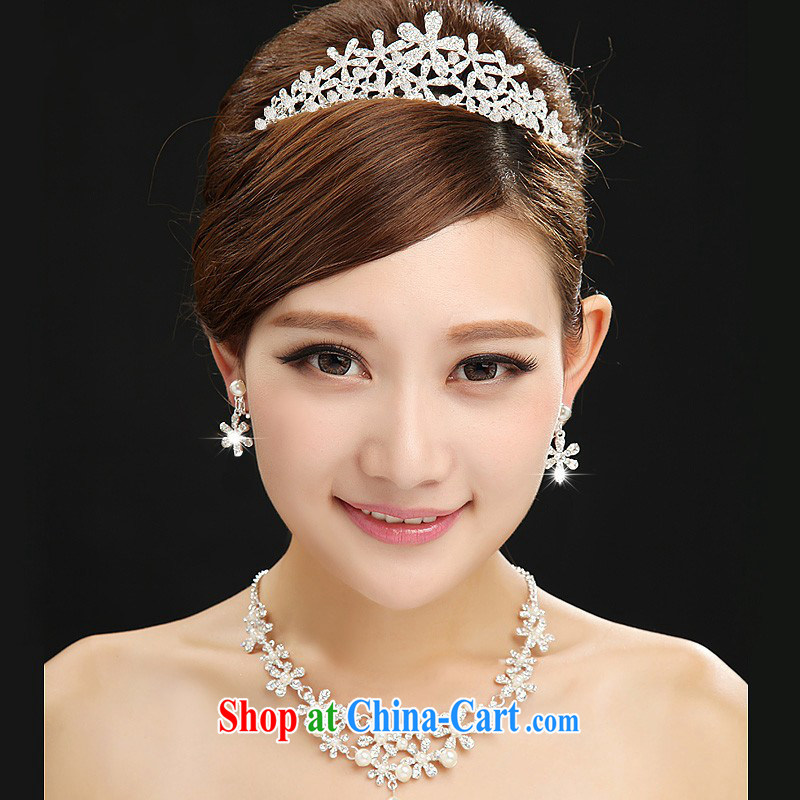 Bridal jewelry wedding jewelry bridal suite Crowne Plaza chain jewelry Kit Accessories marriage 3 Piece Set Korean, love so-pang, and, on-line shopping
