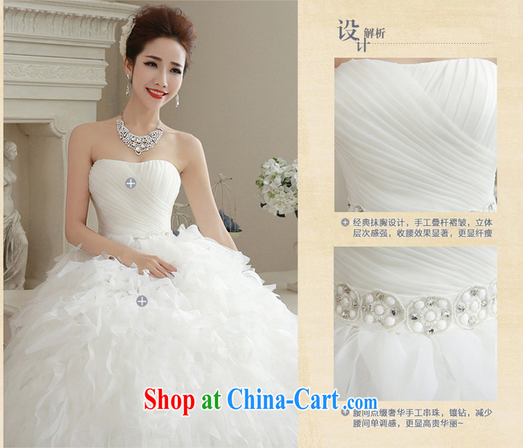Honeymoon bridal wedding dresses 2015 winter, wedding classic wipe chest Korean Princess feather tail wedding white XL pictures, price, brand platters! Elections are good character, the national distribution, so why buy now enjoy more preferential! Health
