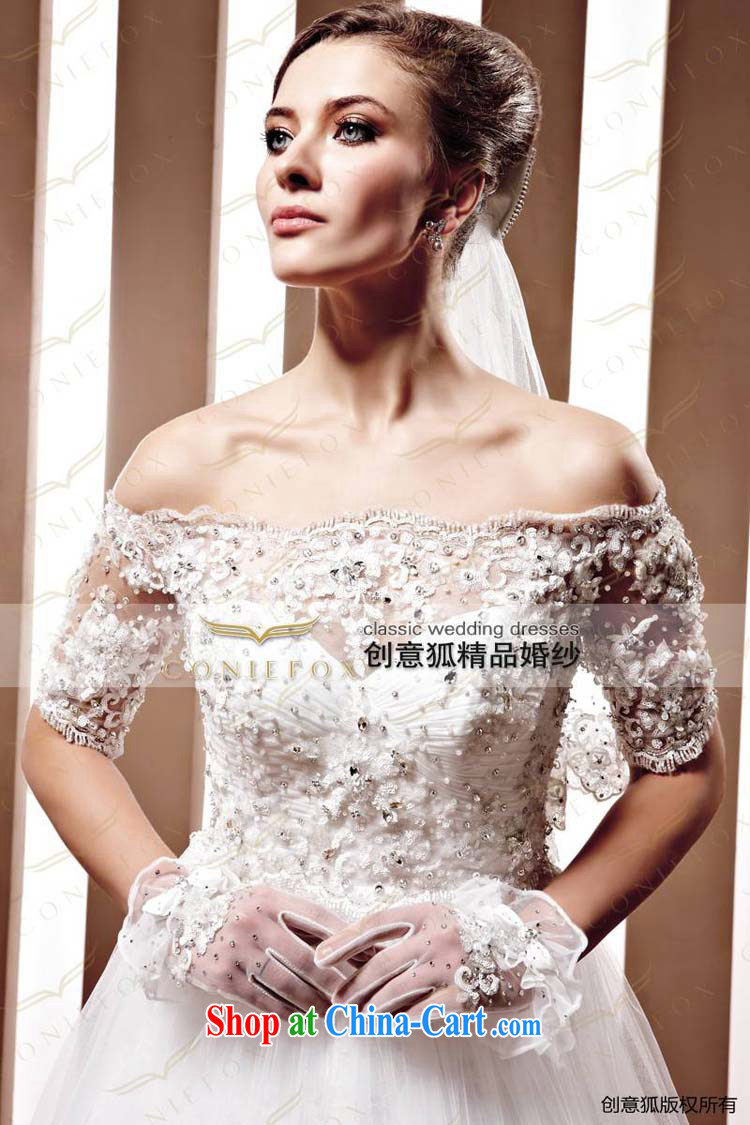 Creative Fox high-end custom wedding dresses Chinese brides wedding cuff in a shoulder dress rate, China, WTO water drilling new white wedding 90,065 white tailored pictures, price, brand platters! Elections are good character, the national distribution, so why buy now enjoy more preferential! Health