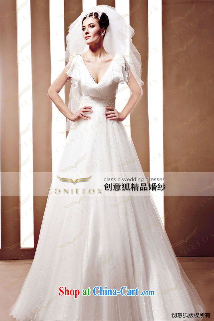 Creative Fox wedding dresses tailored sense of deep V collar graphics thin wedding dresses with bridal dress White Dress wedding 90,080 white tailored pictures, price, brand platters! Elections are good character, the national distribution, so why buy now enjoy more preferential! Health