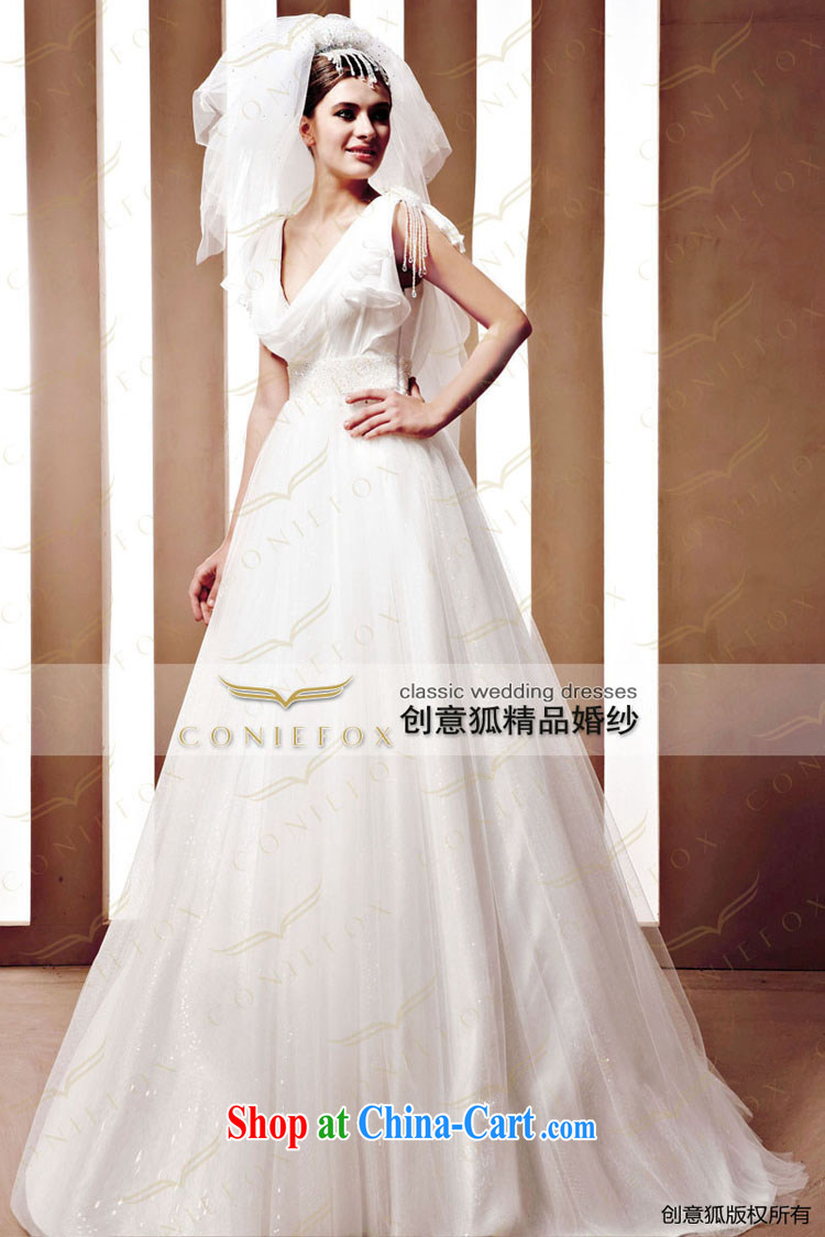 Creative Fox wedding dresses tailored sense of deep V collar graphics thin wedding dresses with bridal dress White Dress wedding 90,080 white tailored pictures, price, brand platters! Elections are good character, the national distribution, so why buy now enjoy more preferential! Health