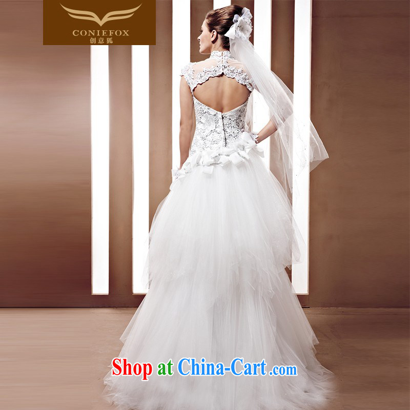 Creative Fox wedding a tailored bridal exclusive luxury custom wedding-waist Korean wedding white wedding 90,056 white tailored, creative Fox (coniefox), online shopping
