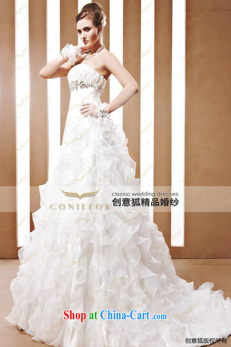 Creative Fox a tailored bridal wedding dresses white bare chest marriage wedding Princess shaggy dress luxurious wedding dresses 90,055 white tailored pictures, price, brand platters! Elections are good character, the national distribution, so why buy now enjoy more preferential! Health