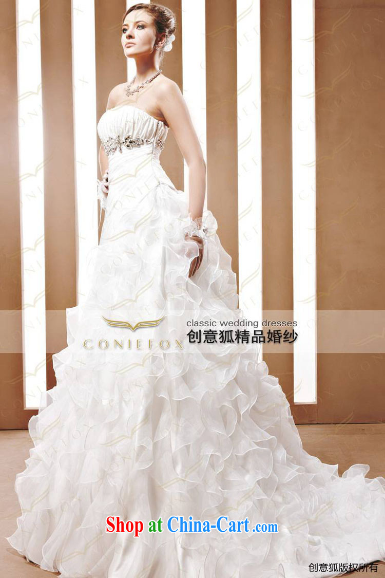 Creative Fox a tailored bridal wedding dresses white bare chest marriage wedding Princess shaggy dress luxurious wedding dresses 90,055 white tailored pictures, price, brand platters! Elections are good character, the national distribution, so why buy now enjoy more preferential! Health