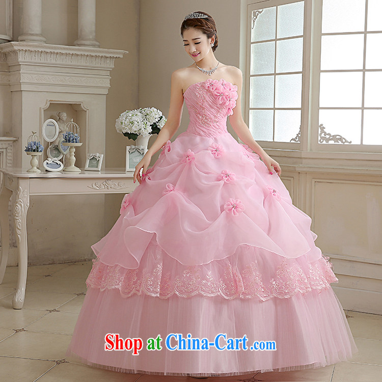 Rain is still clothing bridal wedding dress 2015 new Korean sweet Princess pink towel chest parquet drill elegant flowers graphics thin large code wedding HS 885 pink tailored final pictures, price, brand platters! Elections are good character, the national distribution, so why buy now enjoy more preferential! Health